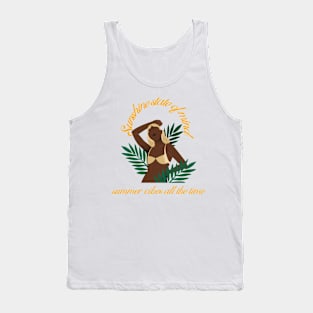 Sunshine state of mind, summer vibes all the time Tank Top